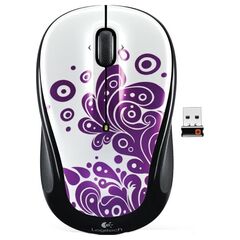 Logitech Wireless Mouse M325 Purple Swirls