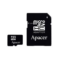 Карта памяти Apacer 32GB microSDHC Class 4 + SD adapter (AP32GMCSH4-R)