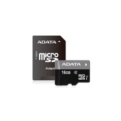 Карта памяти ADATA Premier microSDHC 16GB Class 10 UHS-I U1 + SD adapter