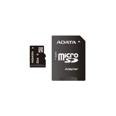Карта памяти ADATA microSDHC 32GB Class 4 + SD adapter (AUSDH32GCL4-RA1)
