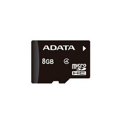 Карта памяти ADATA microSDHC 8GB Class 4 (AUSDH8GCL4-R)