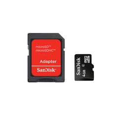 Карта памяти SanDisk microSDHC (Class 4) 4GB (SDSDQM-004G-B35A)