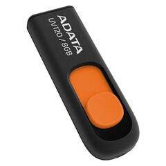 USB Flash A-Data DashDrive UV120 Black/Orange 8GB (AUV120-8G-RBO)
