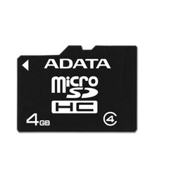 Карта памяти ADATA microSDHC 4GB Class 4 (AUSDH4GCL4-R)