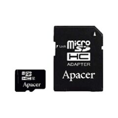 Карта памяти Apacer 16GB microSDHC Class 10 + SD Adapter (AP16GMCSH10-R)
