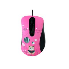 Мышь CROWN CMM-30 Bear USB Pink