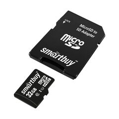 smartbuy 32GB microSDHC Class10 UHS-I U1 + SD Adapter (SB32GBSDCL10-01)