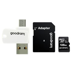 GOODRAM ALL in ONE M1A4 microSDXC 128GB Class10 UHS-I + SD Adapter + Card reader (M1A4-1280R12)