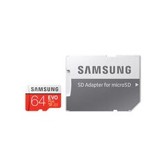 Samsung EVO Plus microSDXC 64GB Class 10 UHS-I U1 with SD Adapter (MB-MC64HA)