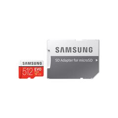 Samsung EVO Plus microSDXC 512GB Class 10 UHS-I U3 with SD Adapter (MB-MC512HA)
