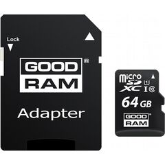 GOODRAM M1AA microSDXC 64GB Class10 UHS-I + SD Adapter (M1AA-0640R12)