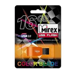 USB Flash Mirex RACER 16GB ORANGE (13600-FMUORC16)