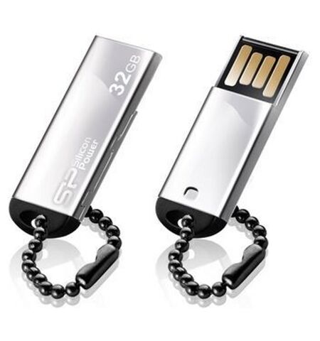 USB Flash Silicon Power Touch 830 Silver 32GB (SP032GBUF2830V1S)