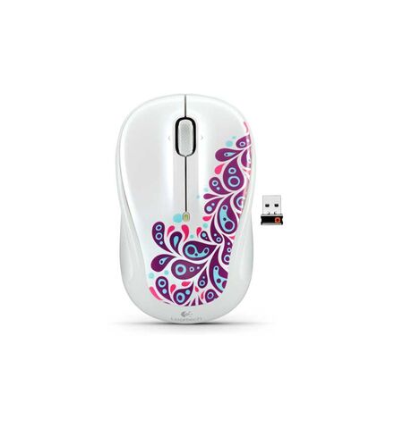 Мышь Logitech Wireless Mouse M325 White Paisley (910-003021)