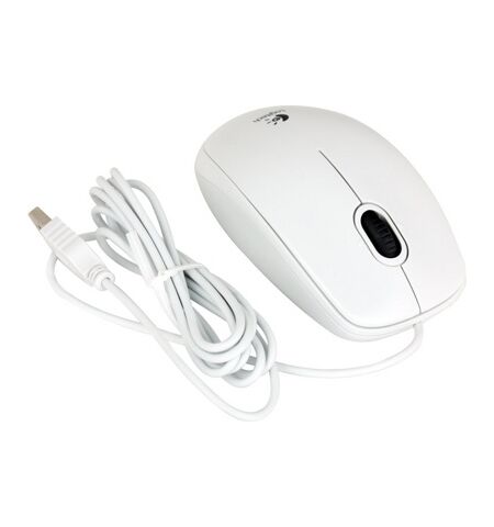Мышь Logitech B110 Optical Mouse White