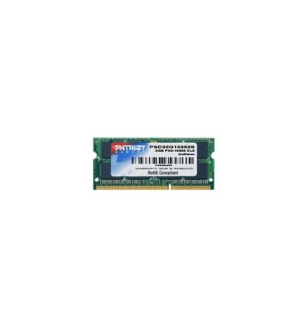 Patriot 2GB DDR3-1333 SO-DIMM PC3-10600