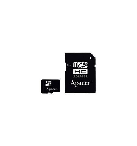 Карта памяти Apacer 32GB microSDHC Class 4 + SD adapter (AP32GMCSH4-R)