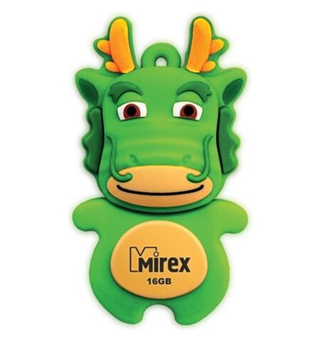 USB Flash Mirex DRAGON 16GB GREEN (13600-KIDGDR16)