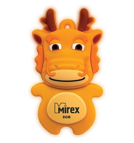 USB Flash Mirex DRAGON 8GB YELLOW (13600-KIDGDR08)