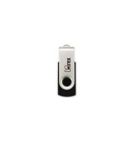 USB Flash Mirex SWIVEL RUBBER 16GB BLACK (13600-FMURUS16)