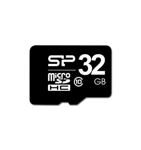 Карта памяти Silicon-Power MicroSDHC 32GB Class 10 + SD Adapter (SP032GBSTH010V10)