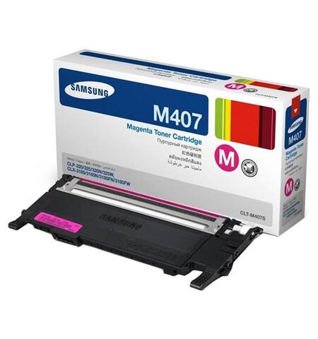 Оригинальный картридж Samsung CLT-M407S Magenta