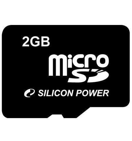 Карта памяти Silicon Power MicroSDHC 2GB + SD Adapter (SP002GBSDT000V10-SP)