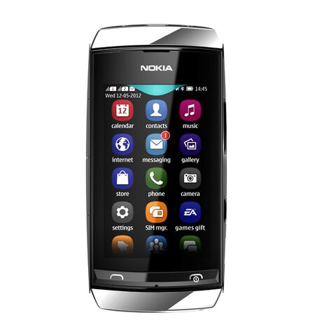 Мобильный телефон Nokia 305 Asha (Dual Sim) Silver White