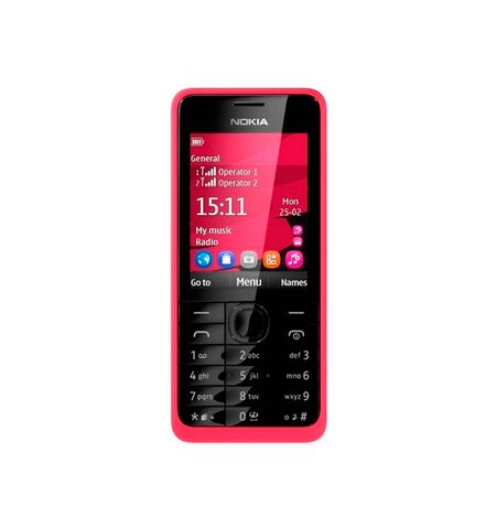 Мобильный телефон Nokia 301 (Dual Sim) Fuchsia