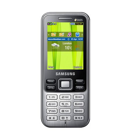 Мобильный телефон Samsung GT-C3322 Duos Metal black
