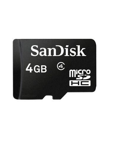 Карта памяти SanDisk microSDHC (Class 4) 4GB (SDSDQM-004G-B35)