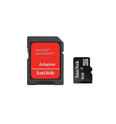 Карта памяти SanDisk microSDHC 4GB Class 4 (SDSDQM-004G-B35A)