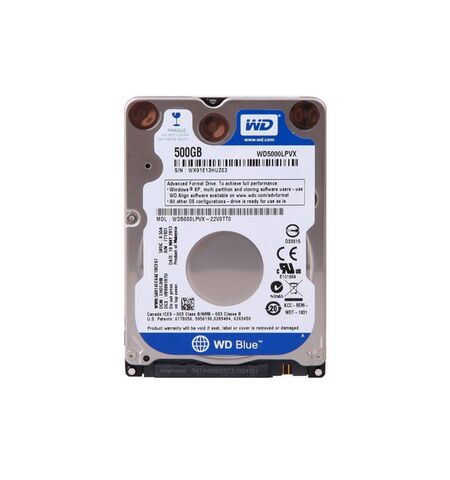 Жесткий диск Western Digital Blue 500GB (WD5000LPVX)