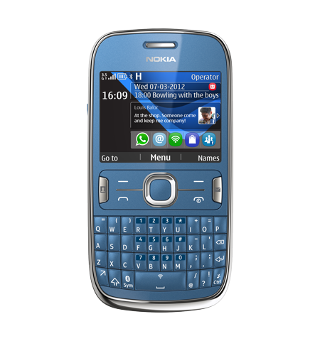 Nokia Asha 302 Mid Blue