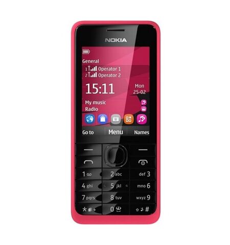 Мобильный телефон Nokia 301.1 fuchsia