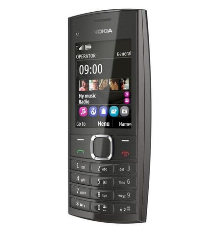 Мобильный телефон Nokia Х2-02 (Dual Sim) dark silver