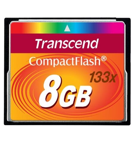 Карта памяти Transcend 8GB CompactFlash 133x (TS8GCF133)