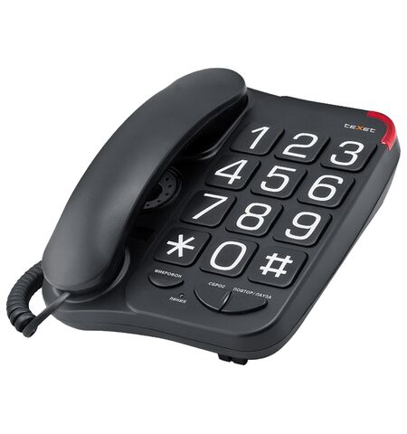 Проводной телефон Texet TX-201 black