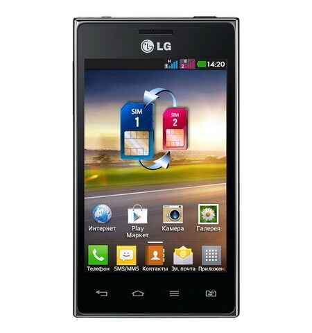 Смартфон LG E615 Optimus L5 Dual Black