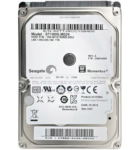 Жесткий диск Seagate Momentus 1TB (STBD1000200)