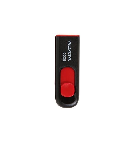 USB Flash ADATA C008 16GB Black Red (AC008-16G-RKD)