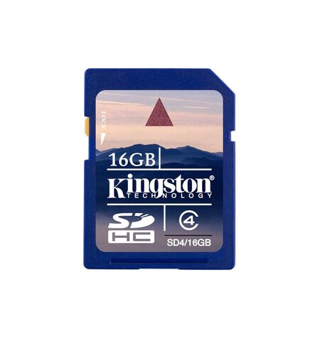 Карта памяти Kingston 16Gb SD Class 4 SD4/16GB