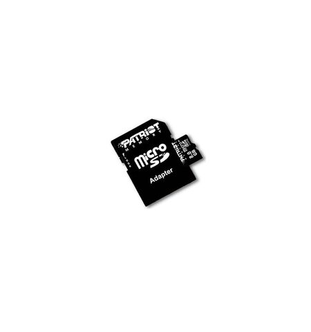 Карта памяти Patriot microSDHC 8GB Class 10 (PSF8GMCSDHC10) + SD Adapter