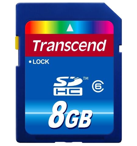Карта памяти Transcend 8GB SDHC Class 6 (TS8GSDHC6)