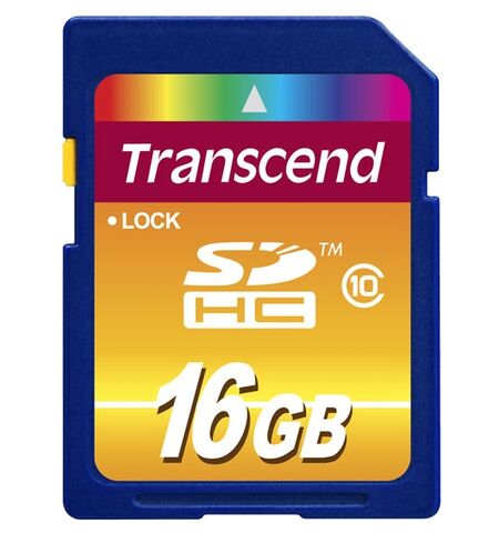 Карта памяти Transcend 16GB SDHC Class 10 TS16GSDHC10