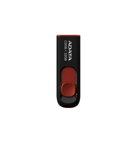 USB Flash ADATA Classic C008 32GB Black-Red (AC008-32G-RKD)