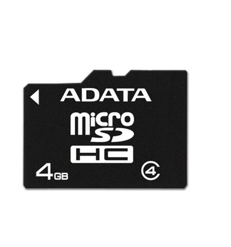 Карта памяти ADATA microSDHC 4GB Class 4 (AUSDH4GCL4-R)