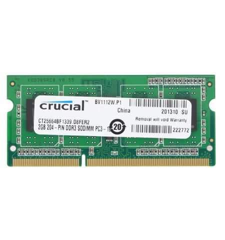 Оперативная память Crucial 2GB DDR3-1333 PC3-10600 (CT25664BF1339)