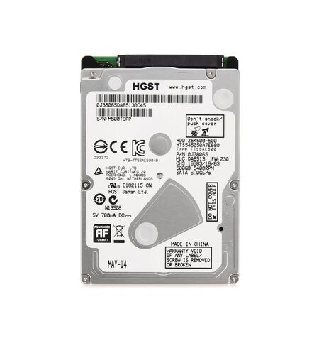 Жесткий диск Hitachi Travelstar Z5K500 500GB (HTS545050A7E680)