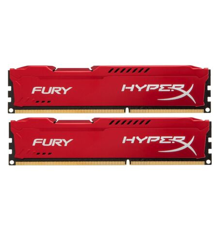 Оперативная память Kingston HyperX Fury Red 8GB kit (2x4GB) DDR3-1600 PC3-12800 (HX316C10FRK2/8)